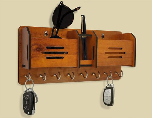 Multipurpose Design Wood Key Holder